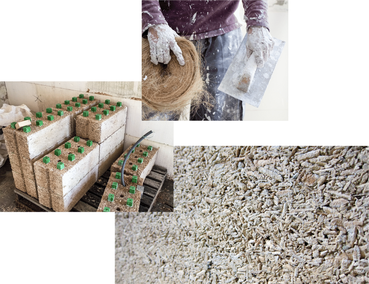 Construction EN blocs DE chaux chanvre